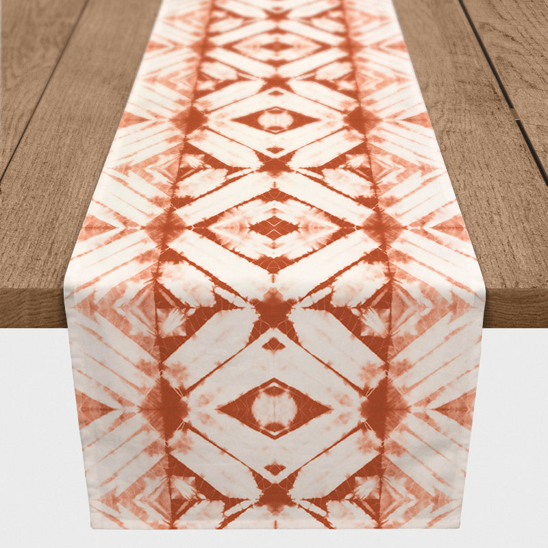 Chemin de table Bonzie, 90 po x 16 po, Orange