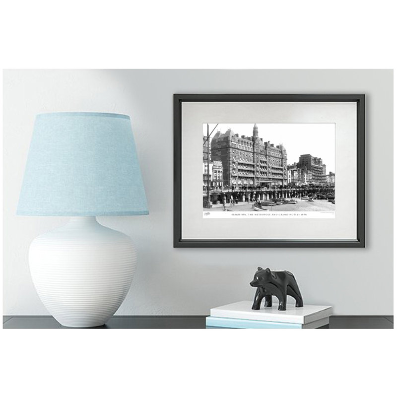 Brighton, The Metropole And Grand Hotels 1890 by Francis Frith - Single Picture Frame Print, 60cm H x 80cm W x 2.3cm D