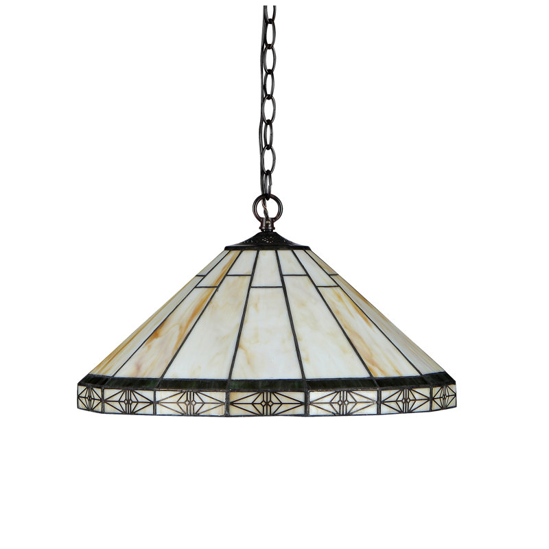 Luminaire suspendu cloche simple 2 lumières Charlotte
