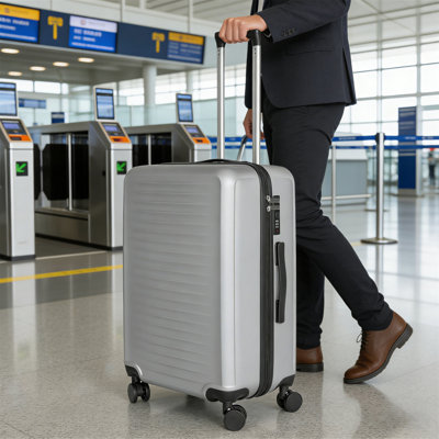 2025  silver suitcase