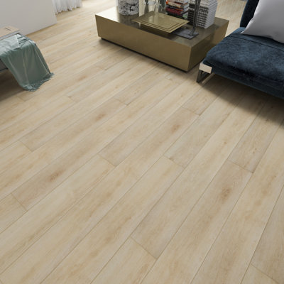 7" x 60" x 6mm Oak Click Lock SPC Luxury Vinyl Plank