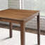 Ensemble de table de salle à manger de style transitionnel 5 pièces avec table carrée et chaises à lattes pour une expérience de repas polyvalente