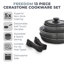 Tower Freedom Detachable Handles Cookware Set with Cerastone Coating, Stackable Design, 13pc, Graphite-89603954