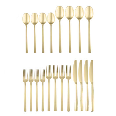Ensemble de couverts satinés de 20 articles pour quatre personnes Beacon de Cambridge