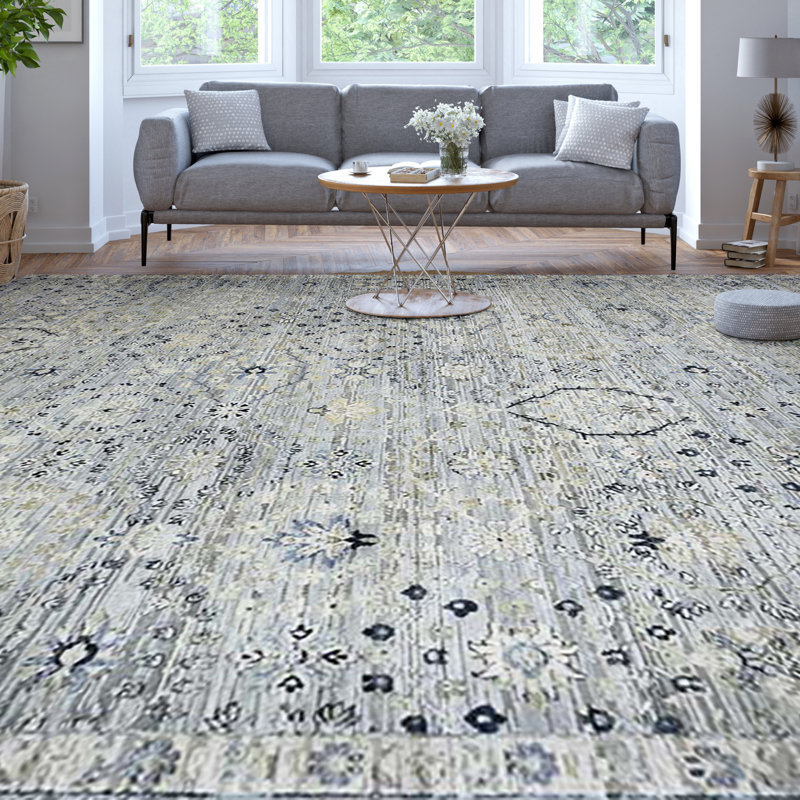 Elegant Abstract Area Rug, Rectangle 12' x 15'