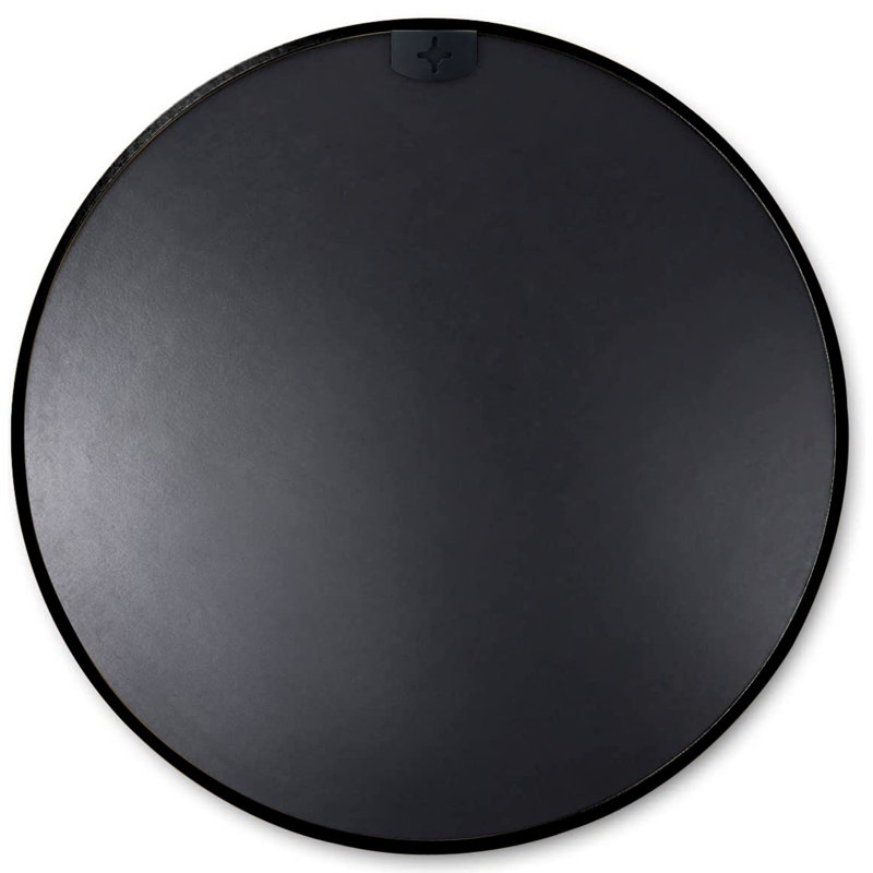 Miroir de salle de bain 30 po., Noir, 30 po x 30 po