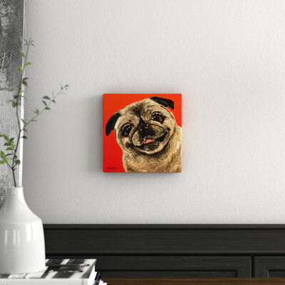 Pug Photograph 1 Piece Wrapped Canvas Painting