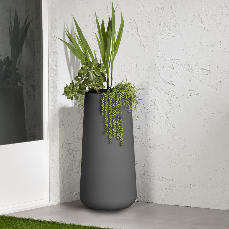 Dalya Pot Planter, Dark Gray
