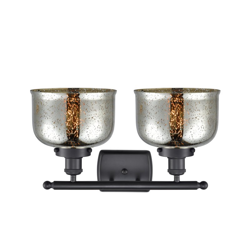 2 - Light Dimmable Bath Bar, Matte Black