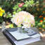 Pièce maîtresse en soie hortensia et rose en vase-1862538552