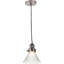 Conical Ribbed Glass with Antique Bronze Fitting Elec Pendant-338662780