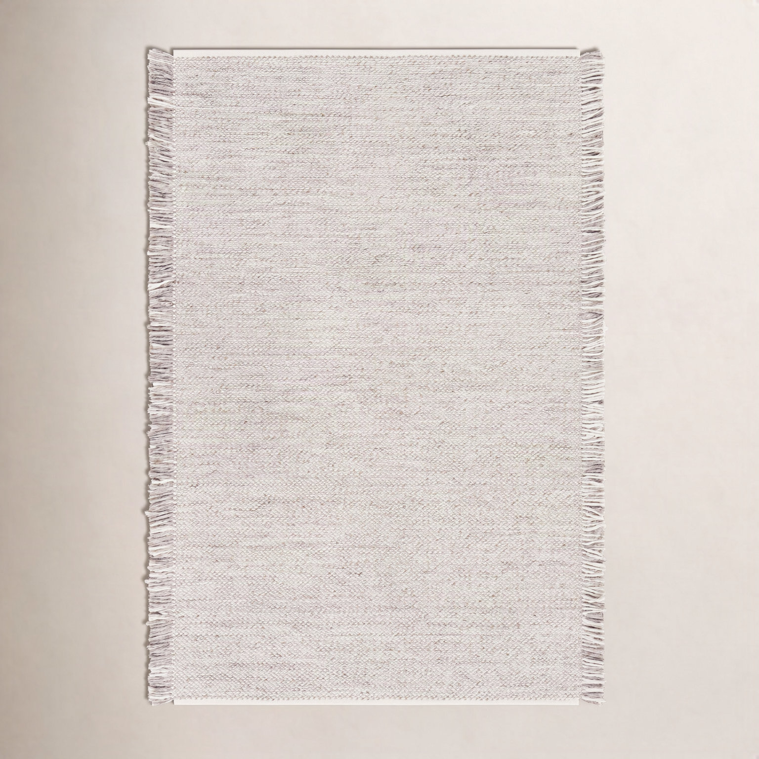 Hinton Taupe Cream Hand-Woven Outdoor Rug, Rectangle 2' x 3'