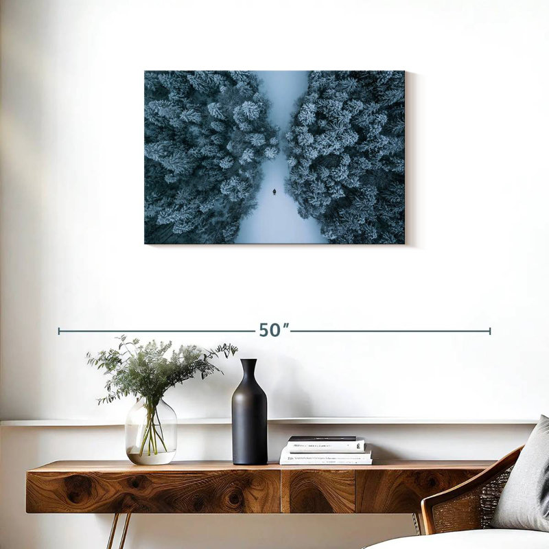 Pins recouverts de neige Alvord, H 20 po x l 30 po