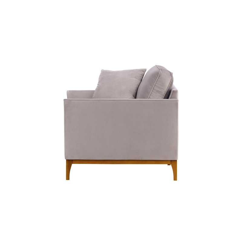 Jaar Upholstered Armchair, Elephant, Walnut