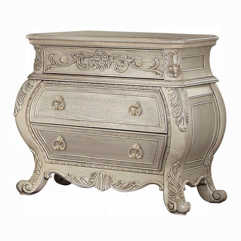 Table de chevet Ragenardus, Blanc