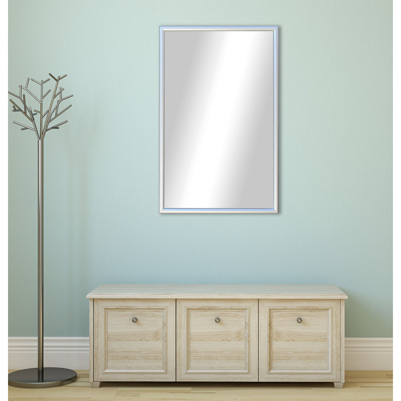 Derosier Metal Flat Wall Mirror, 30" H x 24" W