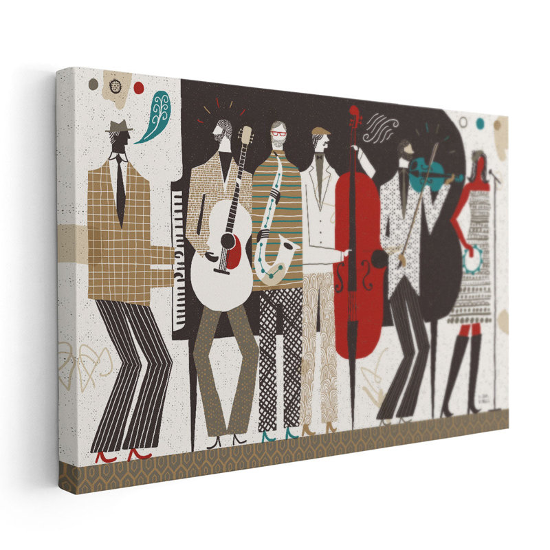 The Band - reproduction d'art sur toile, H 20 po x l 30 po