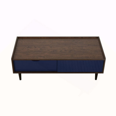 Table basse en bleu marine