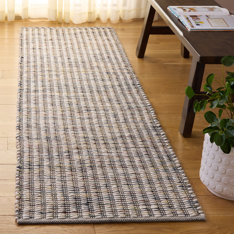 Natura Hand Woven Wool No Pattern Rug, Runner 2'3" x 8'