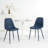 Kavi Minimalist Dining Chairs Faux Leather Upholstered Seating With Cushioned Backrest & Sturdy Metal Legs, Ideal For Home, Kitchen, Dining Room, Bedroom-1461873671