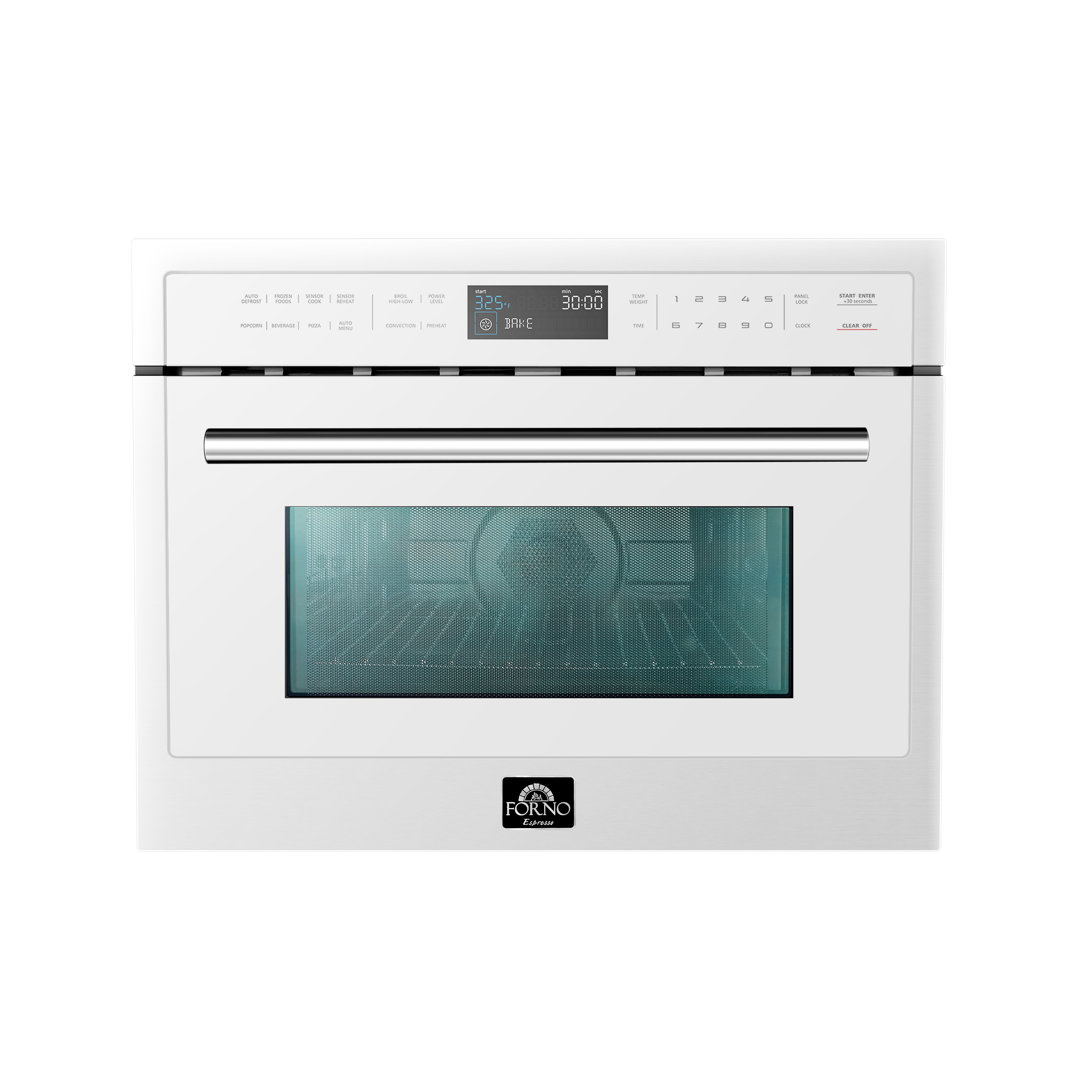 Oliena Espresso 24 Inch Built-In Microwave Convection Oven, 1.6 cu.ft., 1000W/1750W Forno