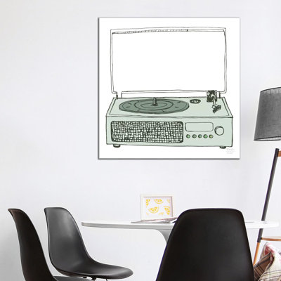 Victrola Record Player - Print on Canvas