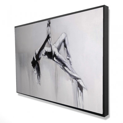 Dancer on Aerial Contortion - Figurative Hobbies Canvas Art