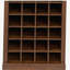 armoire de bar à vin 24 pièces brun noyer