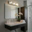 Barre d'éclairage DEL pour meuble-lavabo à DEL, 5 ampoules réglables, nickel brossé-601154896-591739426-601154897