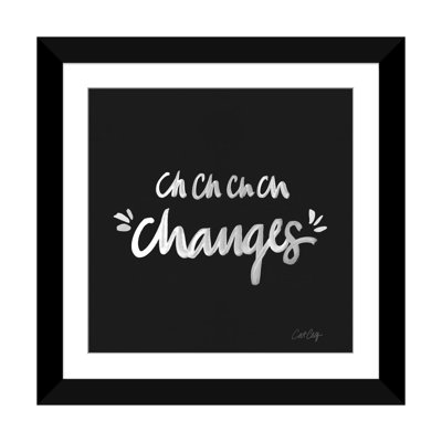 "changes" , art textuel sur toile
