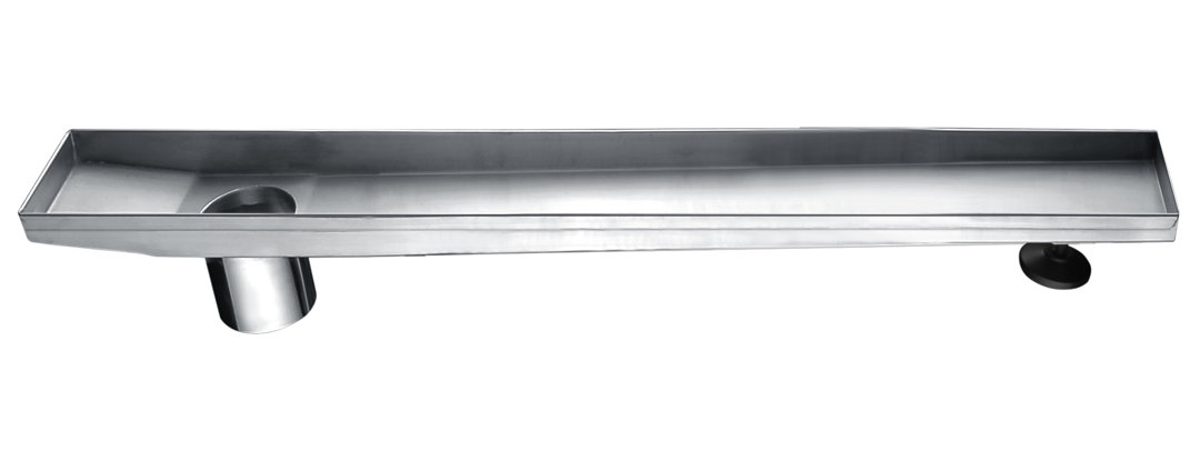 24" Shower Linear Drain Channel Side Hole (Top Grate Not Included) Dawn USA