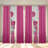 Queen Size Comforter Set 9 Pieces, All Season Luxury Bed in a Bag for Bedroom, With Matching Curtains, Soft Microfiber, Pink Rose-121273312