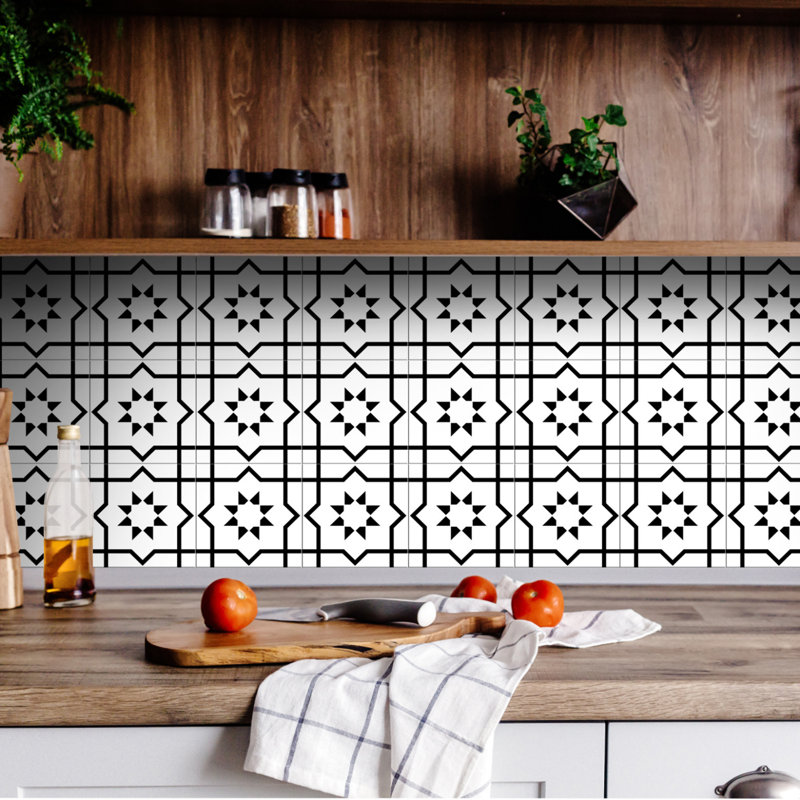 Carreau de mosaïque auto-adhésif en vinyle 7 po x 7 po
