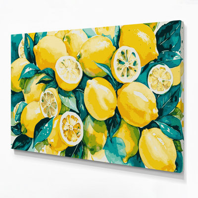 «Fruit Lemon Brown», art mural sur toile