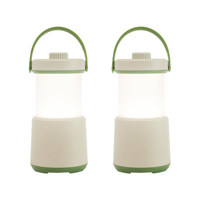 2 Pack Rechargeable LED Camping Lantern, 5-in-1 Tent Light with 750Lm, Protable Lantern Flashlight with Red Light, Indoor/Outdoor Use Emergency Light for Hurricane, Power Outages, Home, Hiking