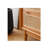 Rattan Drawer Glass Display Organizer Cabinet