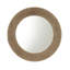 Miroir d'intérieur texturé en corde de jute naturelle de 26 po