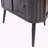 Modern 3-Tier Corner Storage Cabinet With Tempered Glass Doors, Removeable Shelves & Metal Frame