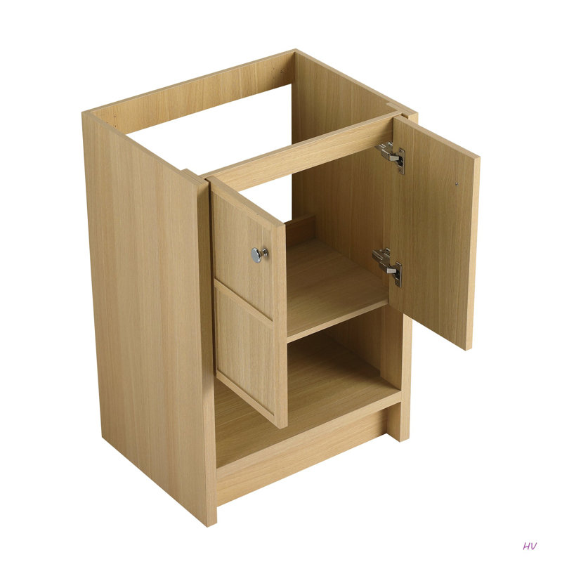 Meuble-lavabo autoportant 24 po, 2 portes à fermeture douce, contreplaqué (sans le lavabo), 23"