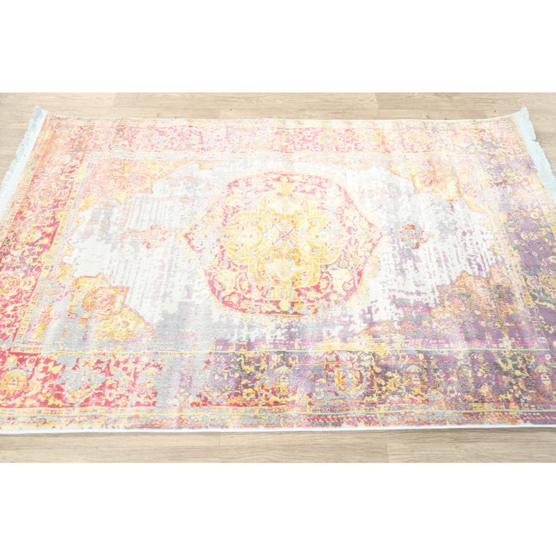 Oriental Indoor Rug, Rectangle 3'11" x 5'7"