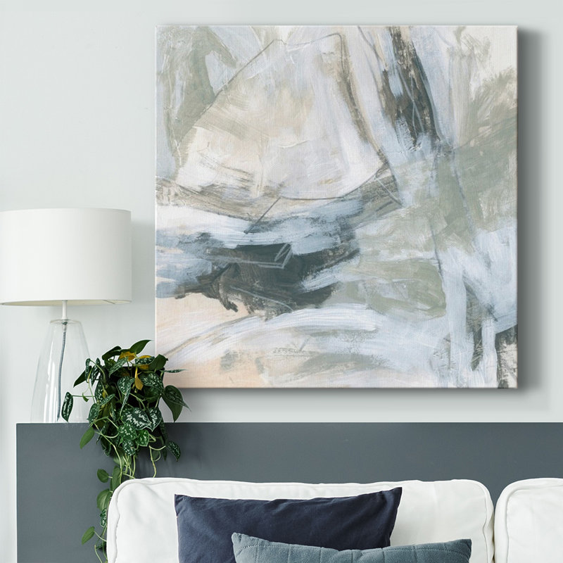 Neutral Swath III-Gallery Wrapped Canvas, 24" H x 24" W