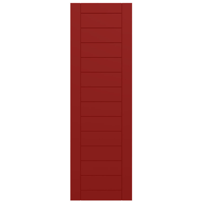 Volets de style moderne EnduraCore, Rouge feu, L 15 po, 78"H