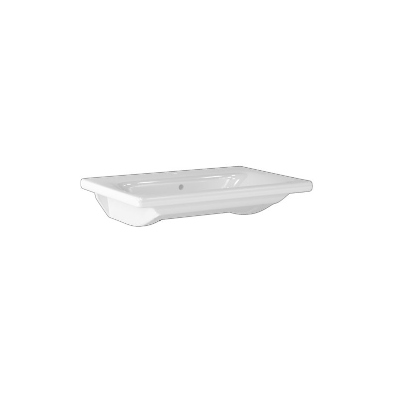 Brayden Studio Mcduff 800mm L x 470mm W White Ceramic Rectangular Sink