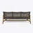 HAMPTON WOOD + WICKER 3 SEATER