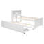 Lit plateforme avec tête de lit, USB, lit gigogne simple et 3 tiroirs-1275804886