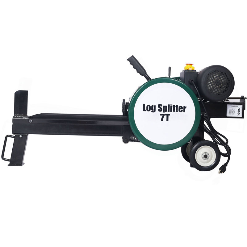 Fendeuse à bois à double volant électrique Splitter à bûches électrique portative 7H Hotizontal 2HP 16A, fendeuse à bois électrique