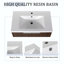 Meuble-lavabo double 71,10 po avec plateau en bois manufacturé Edna-1626555994