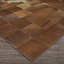 Tapis brun en cuir de vache fabriqué à la main Easthampton-22321616