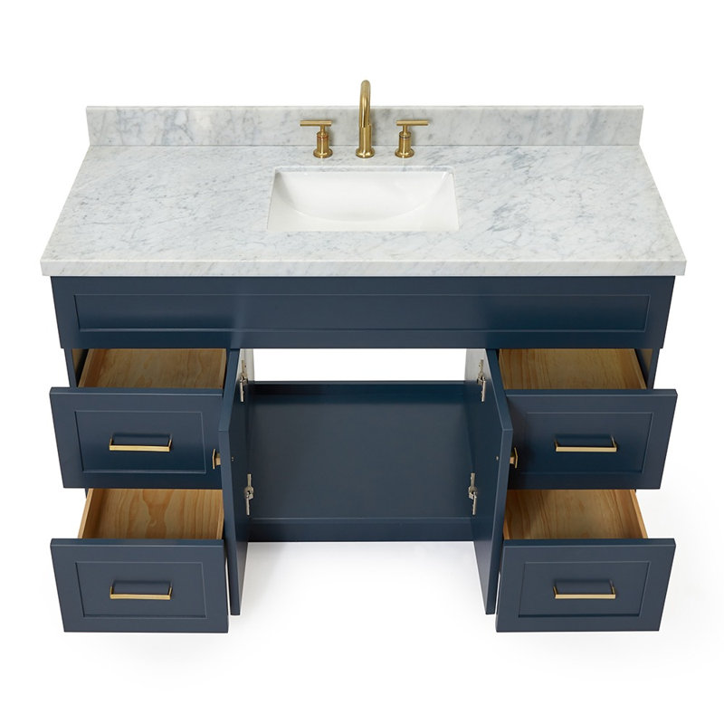 Ensemble de meuble-lavabo simple 55 po Hamlet, Bleu minuit