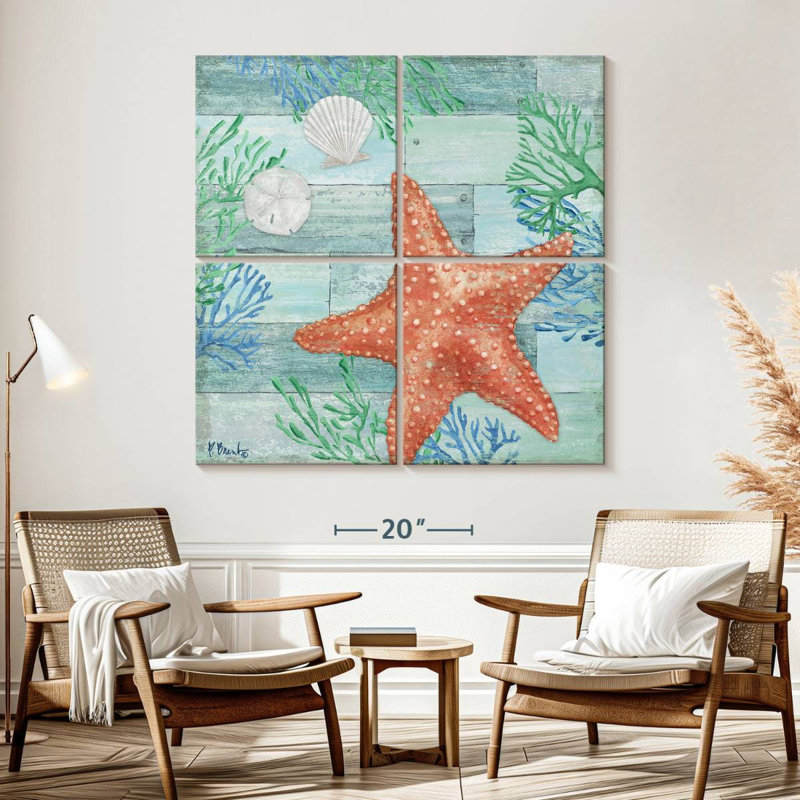 Aletra Clearwater Sealife I, 57" H x 57" W